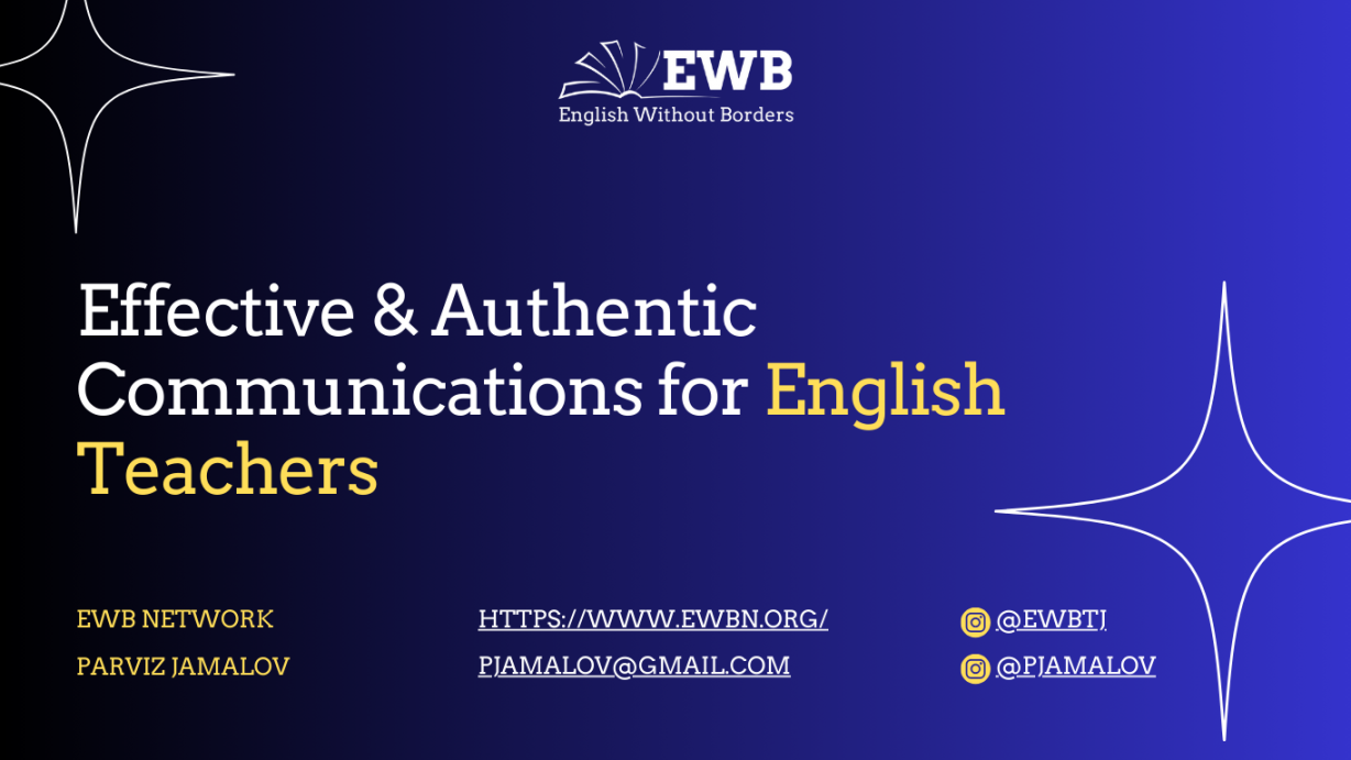 EWB Manual: Effective & Authentic Communications for EL Teachers ...